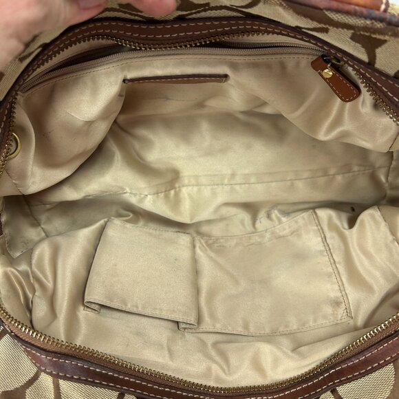 Vintage COACH Hamptons Signature Classic Logo Bag Satchel - Picture 13 of 16